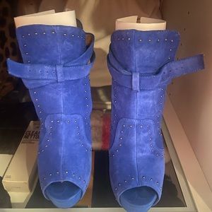 Blue booties